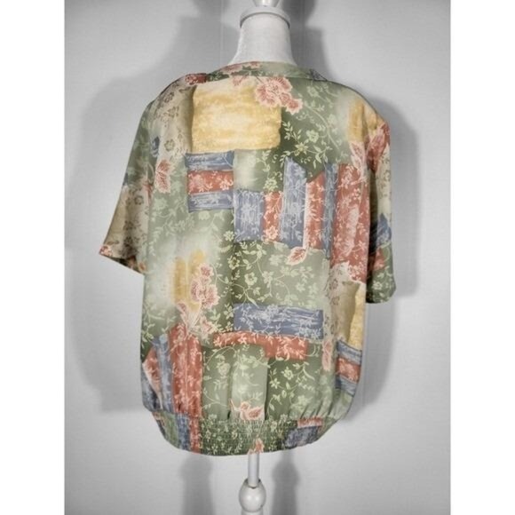 Vintage Alfred Dunner Pastel Floral Top - Picture 3 of 7